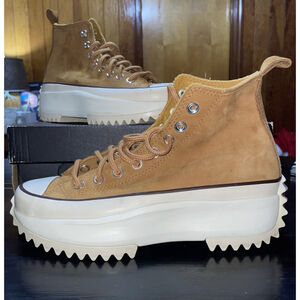 Converse Men's Run Star Hike High Top Leather 171666C Wheat/Shadowberry Size 7